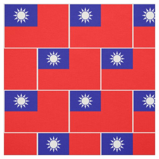 Patriotic Taiwan Flag Fabric