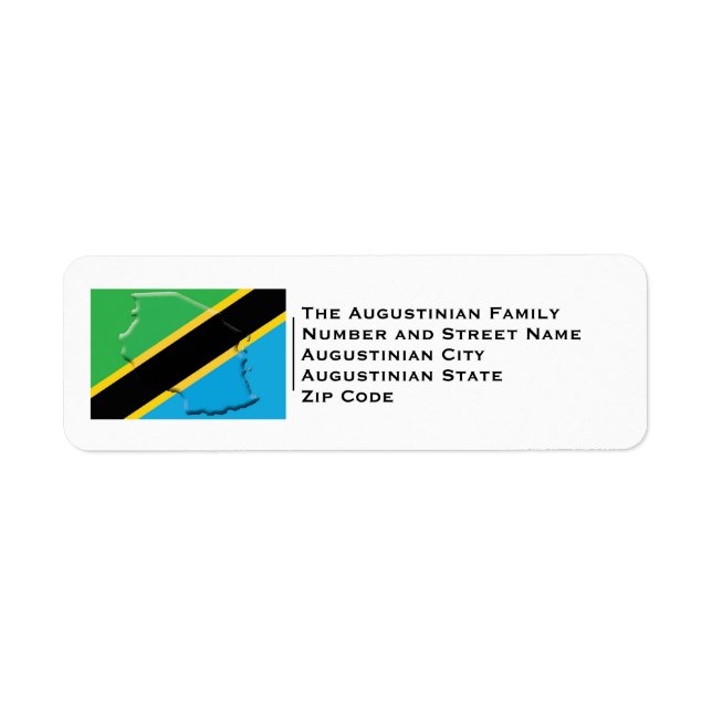 Patriotic | TANZANIA FLAG Label (Front)