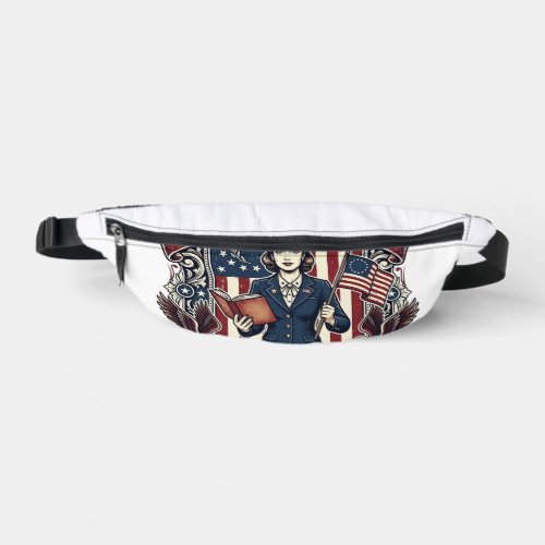 Patriotic Teacher Vector Graphic Tee_1 Fanny Pack