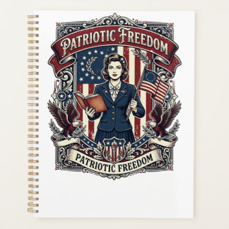 Patriotic Teacher Vector Graphic Tee_1 Planner