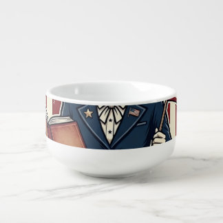 Patriotic Teacher Vector Graphic Tee_1 Soup Mug