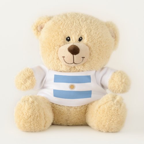 Patriotic Teddy Bear flag of Argentina