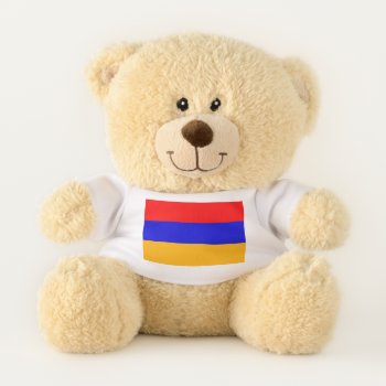 Patriotic Teddy Bear Flag Of Armenia by AllFlags at Zazzle