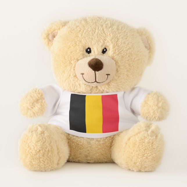 Patriotic Teddy Bear flag of Belgium (Front)