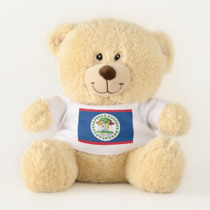 Patriotic Teddy Bear flag of Belize