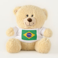 Patriotic Teddy Bear flag of Brazil