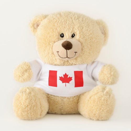 Patriotic Teddy Bear flag of Canada