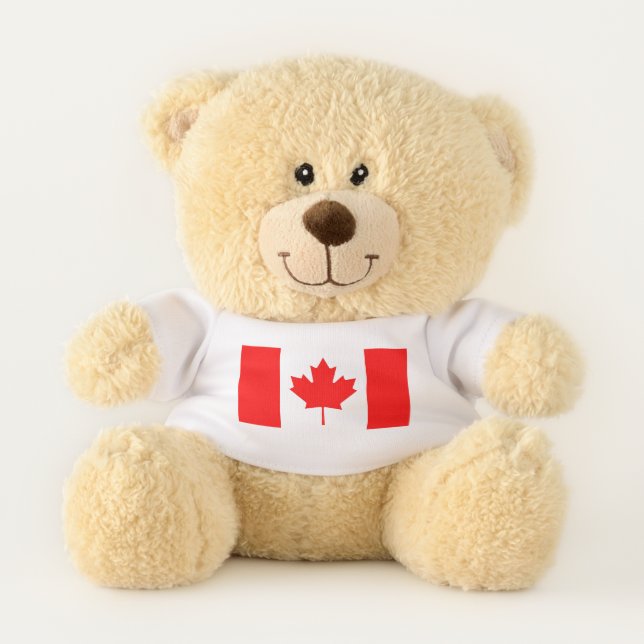 Patriotic Teddy Bear flag of Canada (Front)