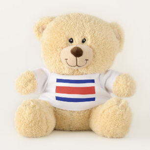 Patriotic Teddy Bear flag of Costa Rica