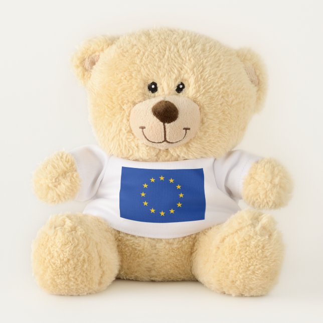 Patriotic Teddy Bear flag of European Union (Front)