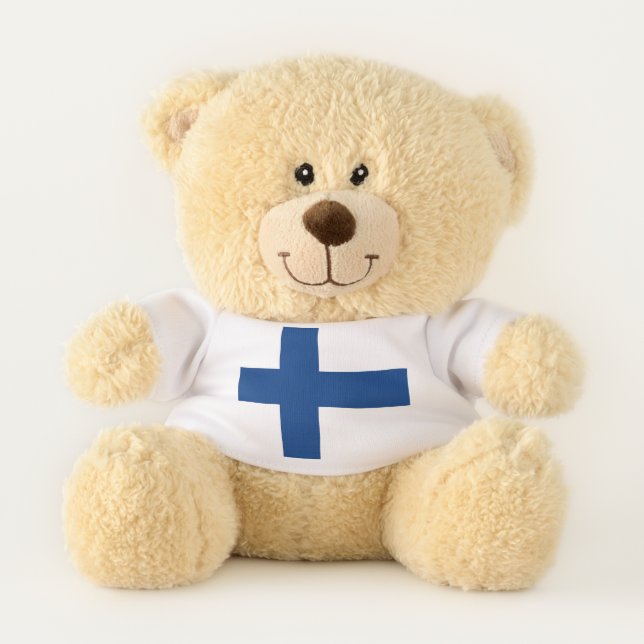Patriotic Teddy Bear flag of Finland (Front)
