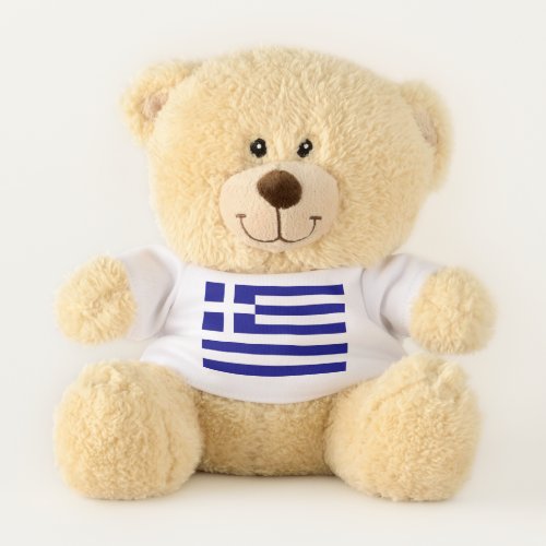 Patriotic Teddy Bear flag of Greece