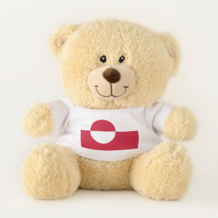 Patriotic Teddy Bear flag of Greenland