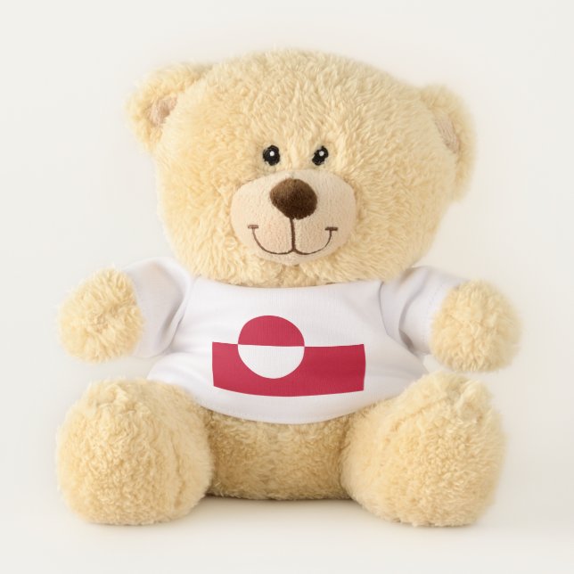 Patriotic Teddy Bear flag of Greenland (Front)