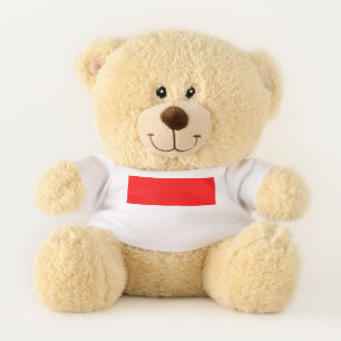 Patriotic Teddy Bear flag of Indonesia