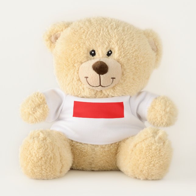 Patriotic Teddy Bear flag of Indonesia (Front)