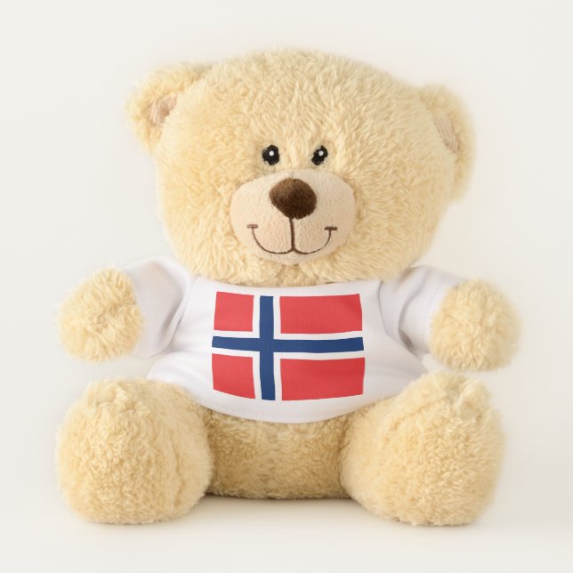 Patriotic Teddy Bear flag of Norway (Front)
