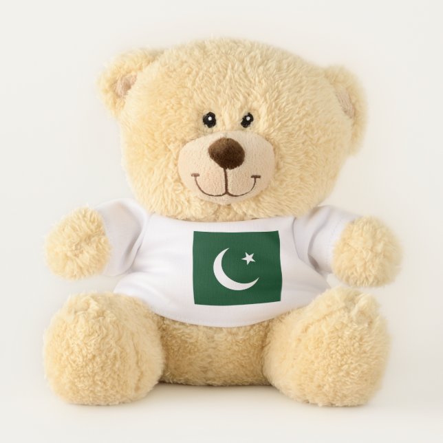 Patriotic Teddy Bear flag of Pakistan (Front)