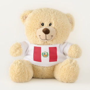 Patriotic Teddy Bear flag of Peru