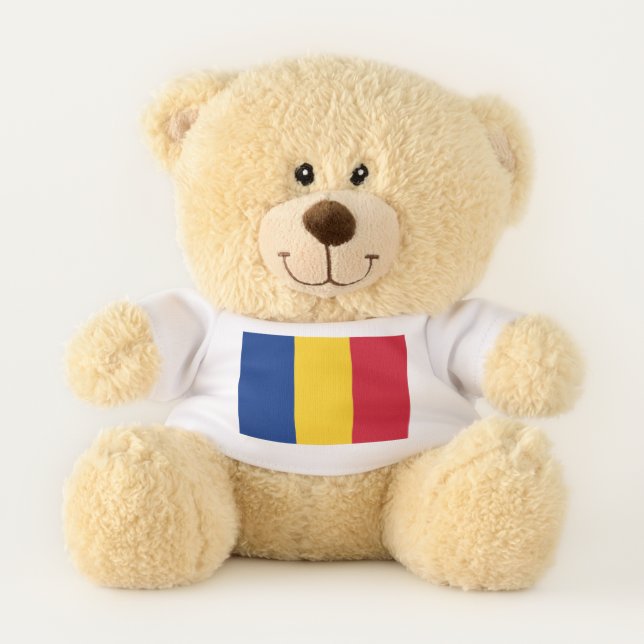 Patriotic Teddy Bear flag of Romania (Front)