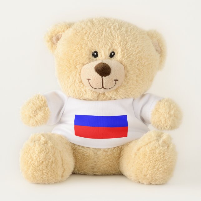 Patriotic Teddy Bear flag of Russia (Front)