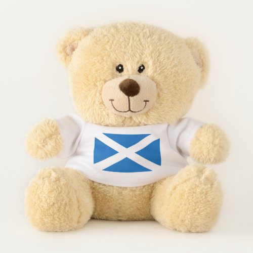 Patriotic Teddy Bear flag of Scotland