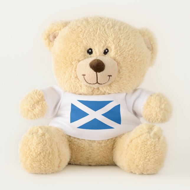 Patriotic Teddy Bear flag of Scotland (Front)