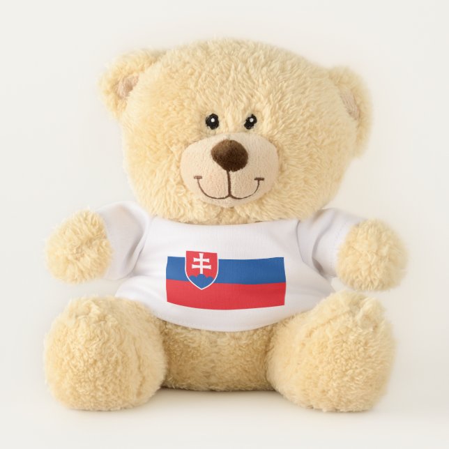 Patriotic Teddy Bear flag of Slovakia (Front)