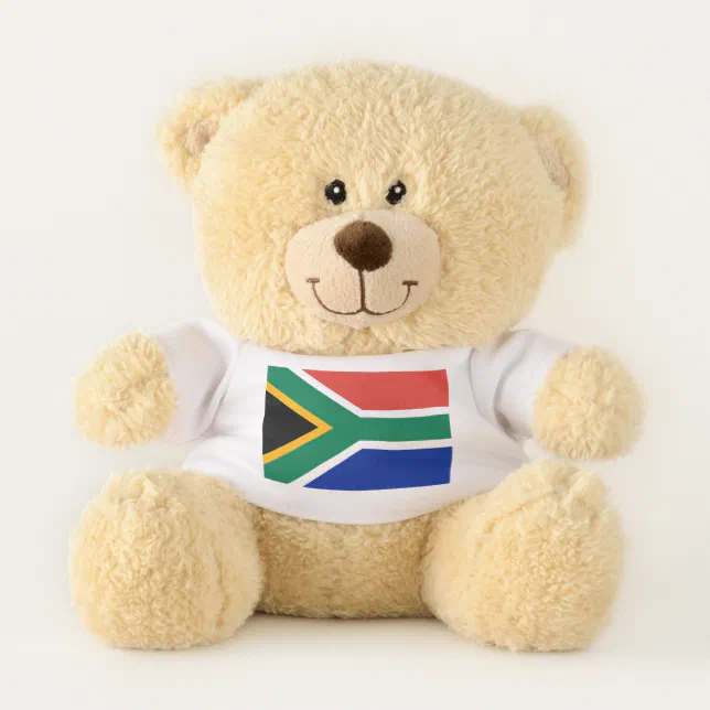 Patriotic Teddy Bear flag of South Africa | Zazzle