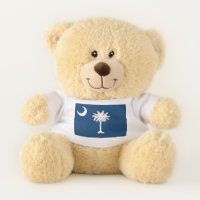 Patriotic Teddy Bear flag of South Carolina, USA