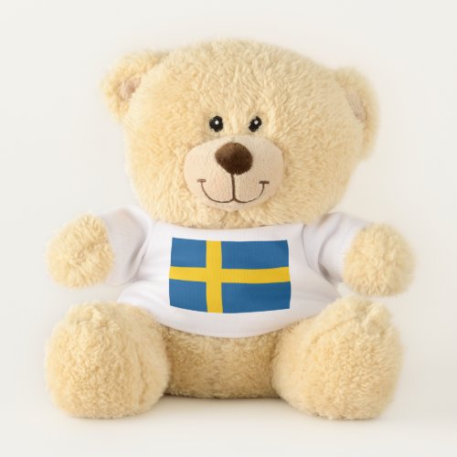 Patriotic Teddy Bear flag of Sweden