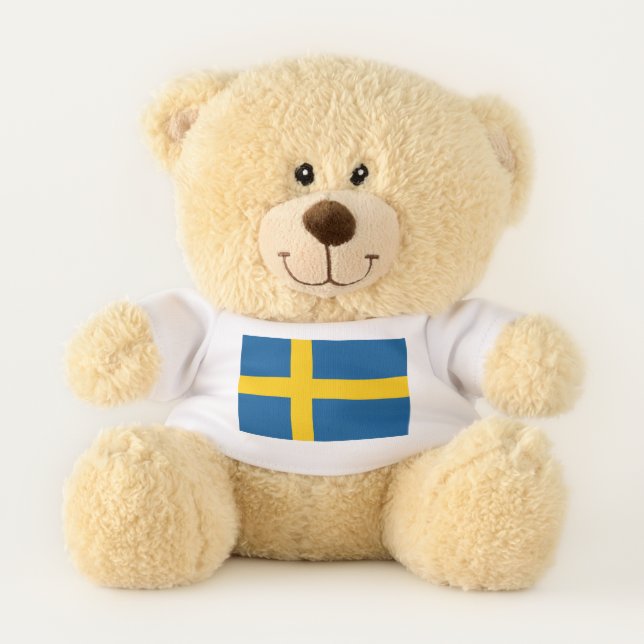 Patriotic Teddy Bear flag of Sweden (Front)