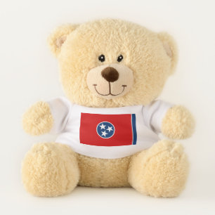 Patriotic Teddy Bear flag of Tennessee, USA