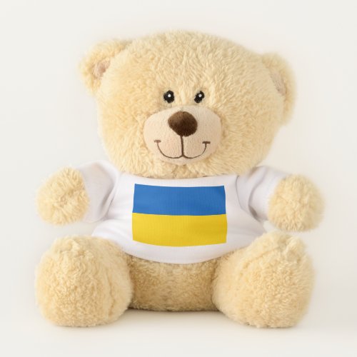 Patriotic Teddy Bear flag of Ukraine