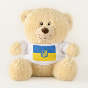 Patriotic Teddy Bear flag of Ukraine
