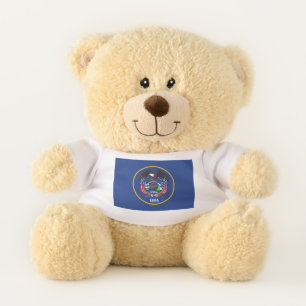 Patriotic Teddy Bear flag of Utah State, USA
