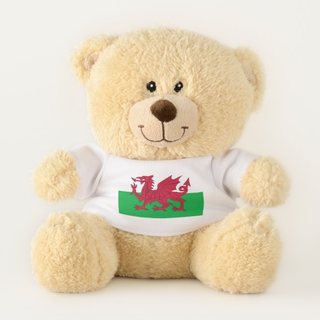 Patriotic Teddy Bear flag of Wales (Front)