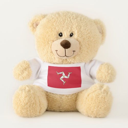 Patriotic Teddy Bear Isle of Man flag UK