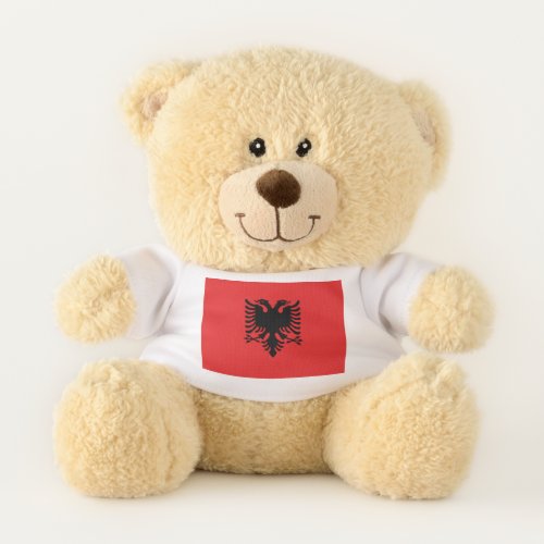 Patriotic Teddy Bear with flag of Albania