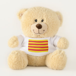 Patriotic Teddy Bear with flag of Catalonia