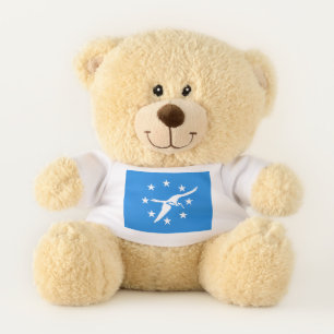 Patriotic Teddy Bear with flag of Corpus Christi