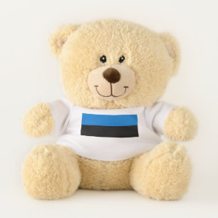 Patriotic Teddy Bear with flag of Estonia