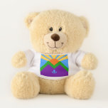Patriotic Teddy Bear with flag of Manitou Springs