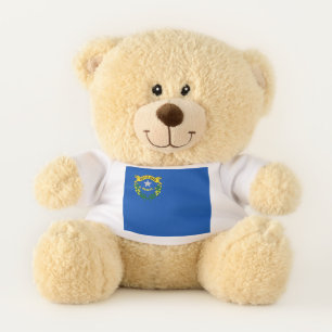 Patriotic Teddy Bear with flag of Nevada, USA