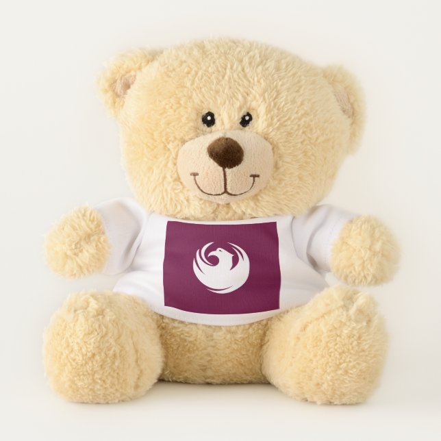 Patriotic Teddy Bear with flag of Phoenix, Arizona (Front)