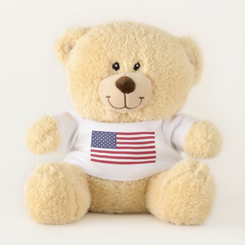 Patriotic Teddy Bear with flag of USA
