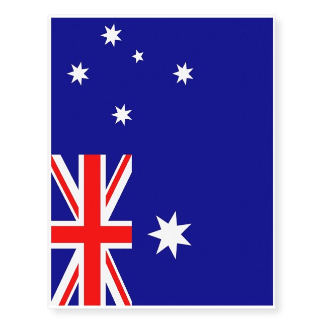 Patriotic temporary tattoos  Flag of Australia (Front)