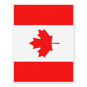 Patriotic temporary tattoos Flag of Canada