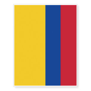Patriotic temporary tattoos Flag of Colombia