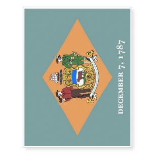 Patriotic temporary tattoos  Flag of Delaware